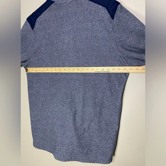 Under Armour UA mens XL navy blue long sleeve 1/4 Zip Pullover with pockets - Picture 8 of 10